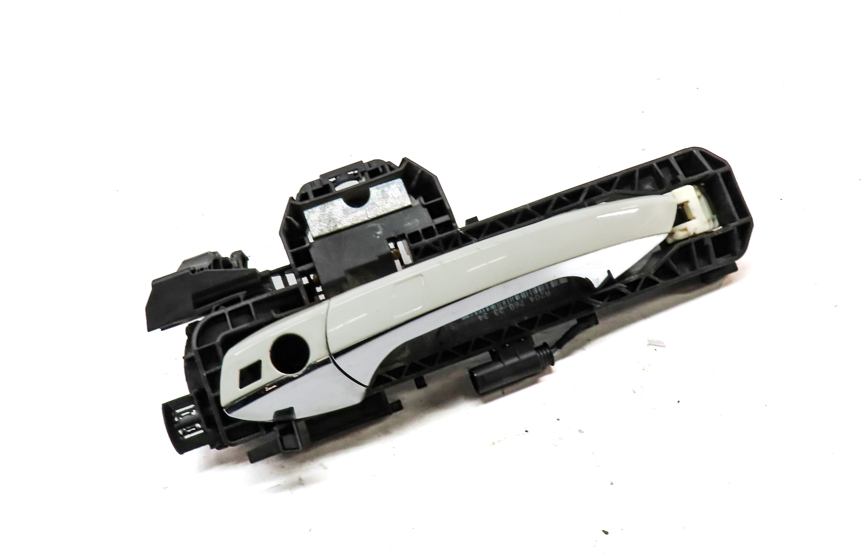08-14 MERCEDES E350 E400 E550 E63 FRONT LEFT KEYLESS GO DOOR HANDLE (White) — exact item pictured